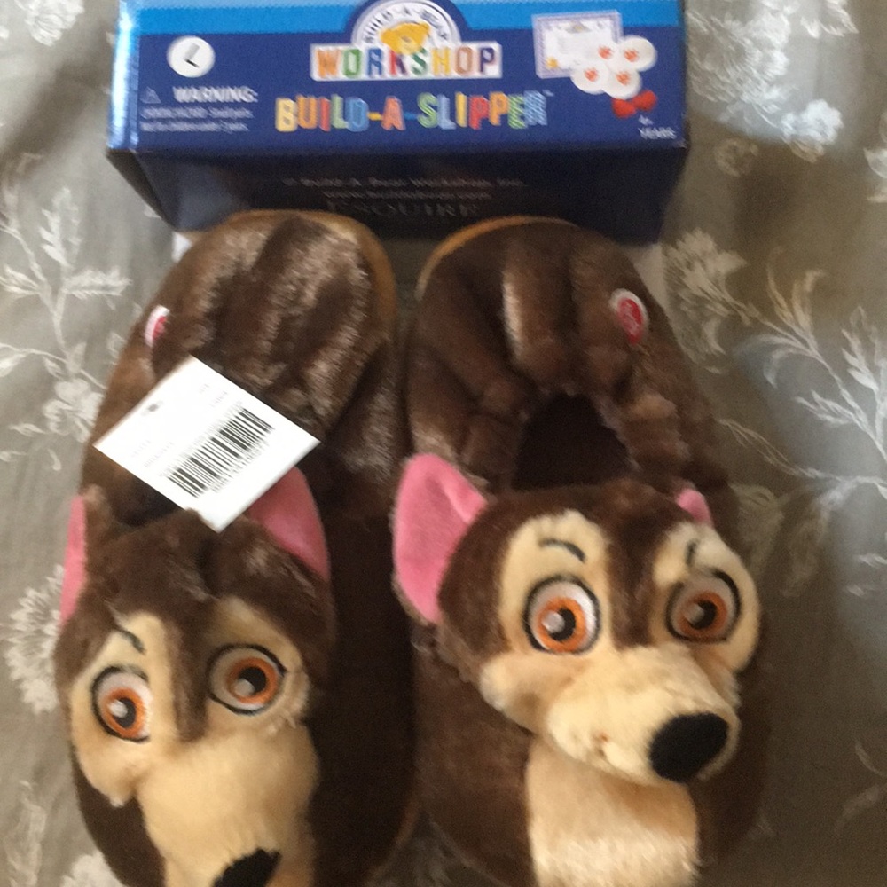 New Build a bear kids slippers